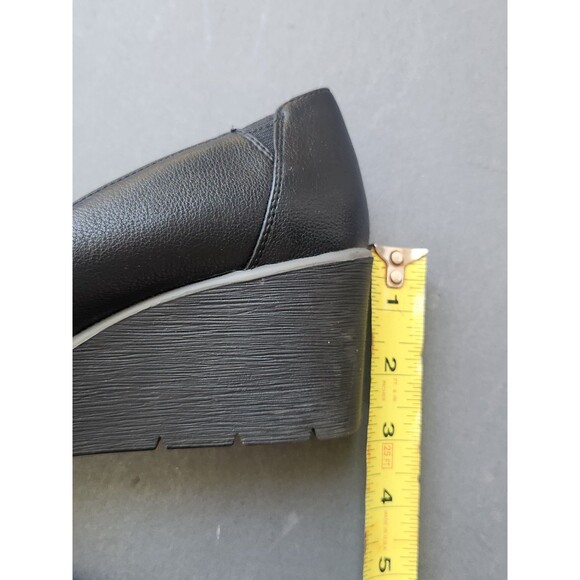 Soul Naturalizer Size 7 W About Time Black Wedge Manmade Shoes 7 Wide - Picture 2 of 11